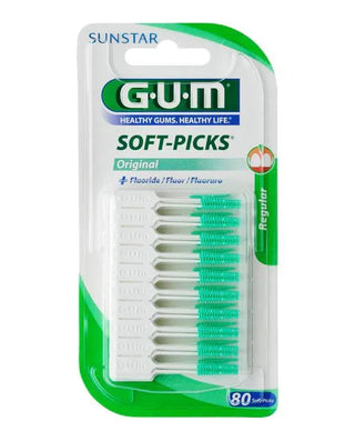 GUM Sunstar Soft-Picks Original With Fluoride 80 Count