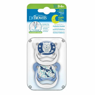 Dr. Brown's Prevent Nocturne Pacifier 0-6M Blue