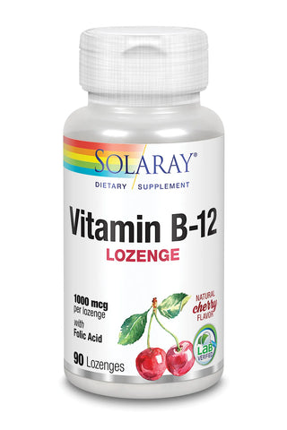 Solaray Vitamin B12 with Folic Acid 1000 mcg