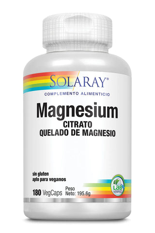 Solaray Magnesium Citrate 180 Vcaps