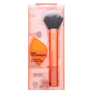 Real Techniques Set Blending Foundation Brush RT 245 + Miracle Sponge Orange