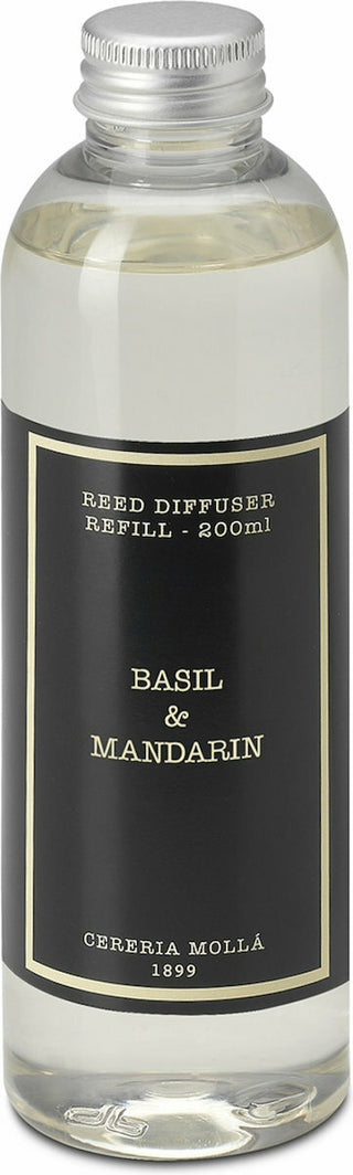 Cereria Molla Premium Diffuser Refill Basil Mandarin - Product Image
