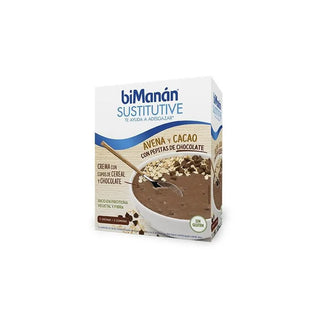 BIMANÁN Sustitutive Oatmeal Cocoa Chocolate Chips Cream