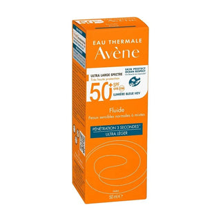 Avène Sunscreen Face Fluid Dry Touch Normal To Combination Skin SPF50+