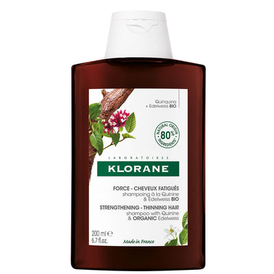 Klorane Quinine & Edelweiss Hair Treatment Shampoo For Strengthening For Thinning Hair