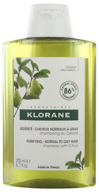 Klorane Citrus Paraben-Free Hair Shampoo Cleansing