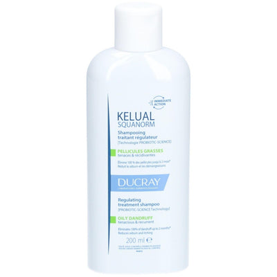 Ducray Kelual Squanorm Hair Treatment Shampoo Anti-Dandruff & Sebum Control For Scalp With Oily Dandruf