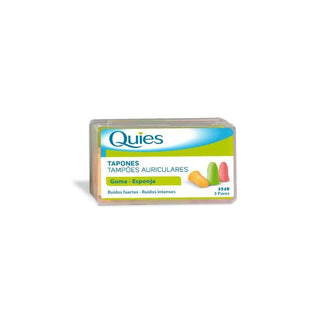 OPTIK Quies Deiters Rubber Ear Plugs 6 Units