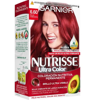 GARNIER Nutrisse Hair Color 6.60 Intense Red
