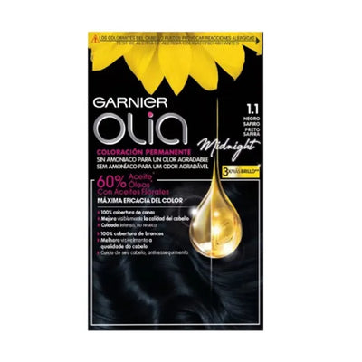 Garnier Olia Permanent Hair Color 1.10 Black Sapphire