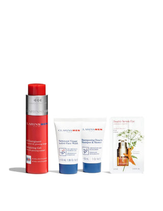 Clarins Set Men Energizing Gel Shampoo Cleanser