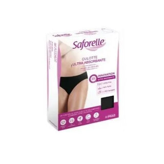 SAFORELLE Ultra Absorbent Brief Black Size XL