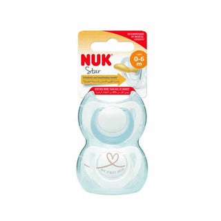 Nuk Star Latex Pacifier 0-6 Months 2 Units