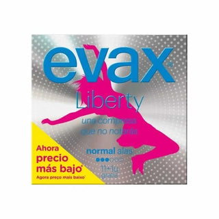 EVAX Liberty Normal With Wings Sanitary Towels 12 Units
