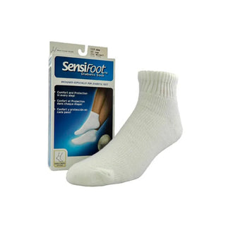 JOBST Sensifoot Diabetes Short Socks White