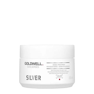 Goldwell Dualsenses Silver 60 Sec Hair Treatment Cream Mask Anti Grey