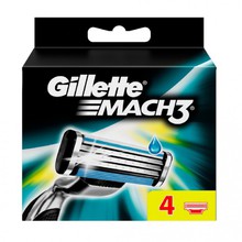 Gillette Mach3 Spare Heads 4-Pack