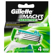 Gillette Mach3 Sensitive Replacement Cartridges 4 Pack