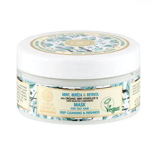 Natura Siberica Menta Abedul Retinol Mascarilla Capilar Cabello Graso