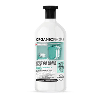ORGANIC PEOPLE Baby Clothes Laundry Washing Eco Gel Chamomile and Soap Nut