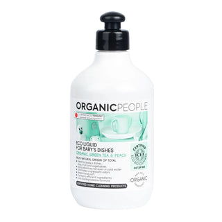 Organic People Green Tea & Peach Eco Baby Dishes Liquid