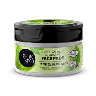 Organic Shop Tea Tree Deep Cleansing Exfoliating Discs Oil
