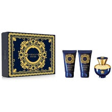 Versace Dylan Blue Pour Femme Gift Set EDP 50ml Body Lotion 50ml and Shower Gel 50ml