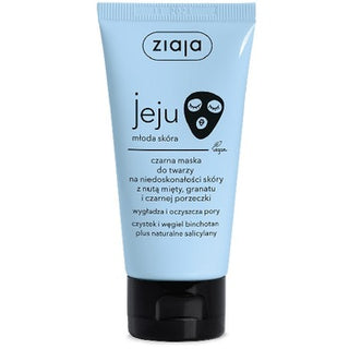 Ziaja, Jeju Black Face Mask - Black face mask for imperfections