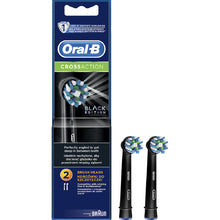Oral B Cross Action EB50 Black Replacement Brush Heads 4-Pack