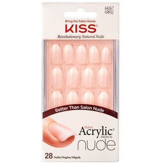 Kiss My Face Salon Acrylic French Nude Nails 64267