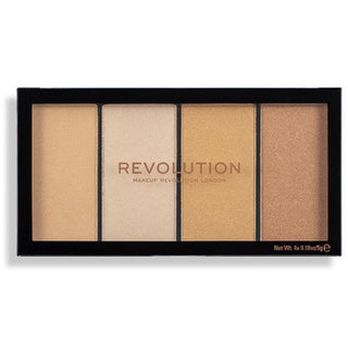 Makeup Revolution Re-Loaded Highlighter Palette Lustre Lights Warm
