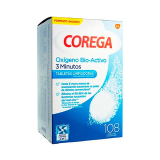 Corega Bio-Active Oxygen 108 Tablets