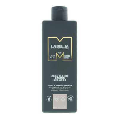Label.M Cool Blonde Hair Shampoo For Neutralisation Of Yellow Tones