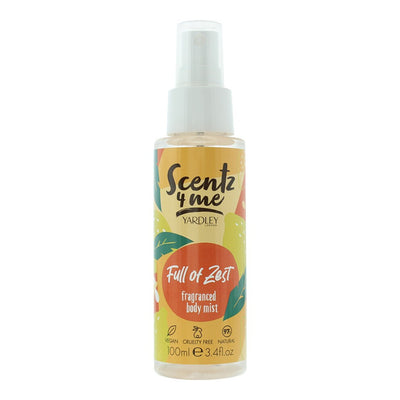Yardley Scentz 4 Me Full Of Zest Scented Spray Unisex