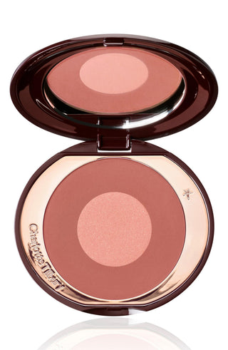 Charlotte Tilbury Cheek To Chic Swish And Glow Radiant Blush Powder Pillow Talk