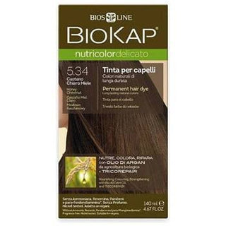 Biokap NUTRICOLOR DELICATO Hair Color 5.34 Honey Chestnut