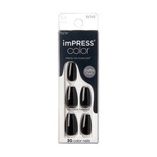 Kiss My Face ImPRESS Color MC All Black Nails