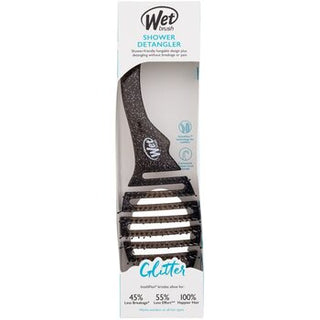 Wet Brush Shower Detangler Glitter Black