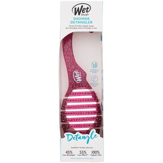 Wet Brush Shower Detangler Pink Glitter
