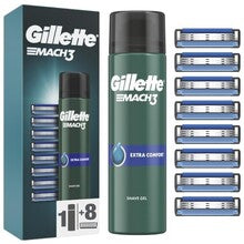 Gillette Mach3 Extra Comfort Shave Gel Set for Men