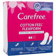 Carefree Cotton Feel Flexiform Fresh Scent Panty Liners