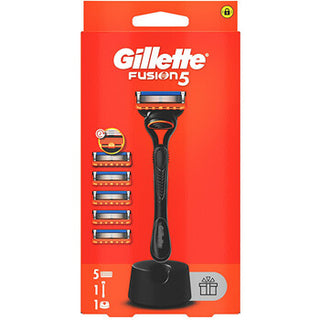 Gillette Fusion Razor with 5 Replacement Heads for Men