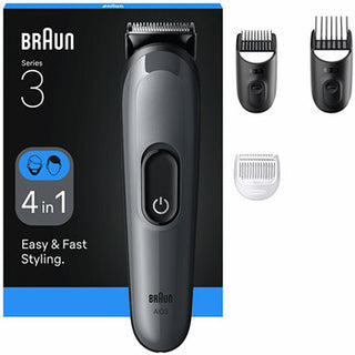 Braun Series 3 AIO3500 Grey Multi-Purpose Trimmer 4 in 1