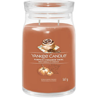 Yankee Candle Pumpkin Cinnamon Swirl Signature Candle