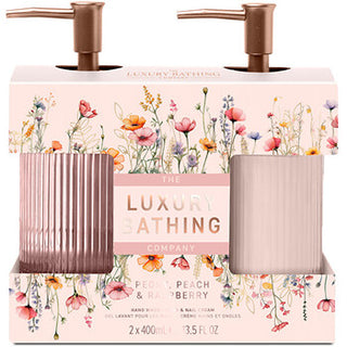 The Luxury Bathing Company Hand Care Gift Set Peony Peach & Raspberry