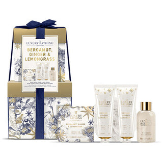 The Luxury Bathing Company Mini Body Care Gift Set Bergamot Ginger & Lemongrass