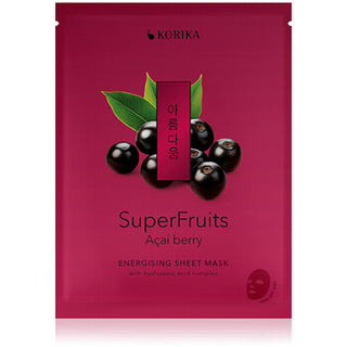 KORIKA SuperFruits Acai Berry Energising Sheet Mask