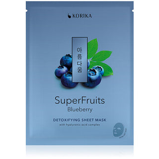 KORIKA SuperFruits Blueberry Detoxifying Sheet Mask