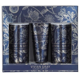 Vivian Gray Blue Botanical Set
