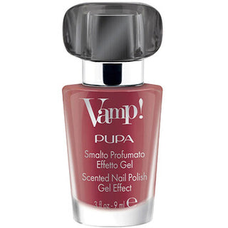 Pupa Vamp! Black Fragrance Scented Nail Polish Gel Effect Dirty Pink